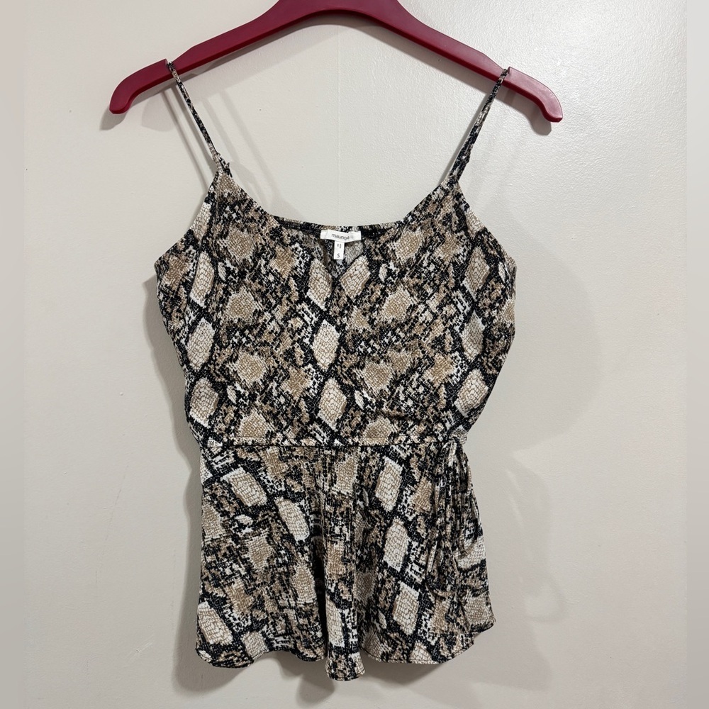 Animal Print Maurices Cami Tank Top Woman’s Size Small
